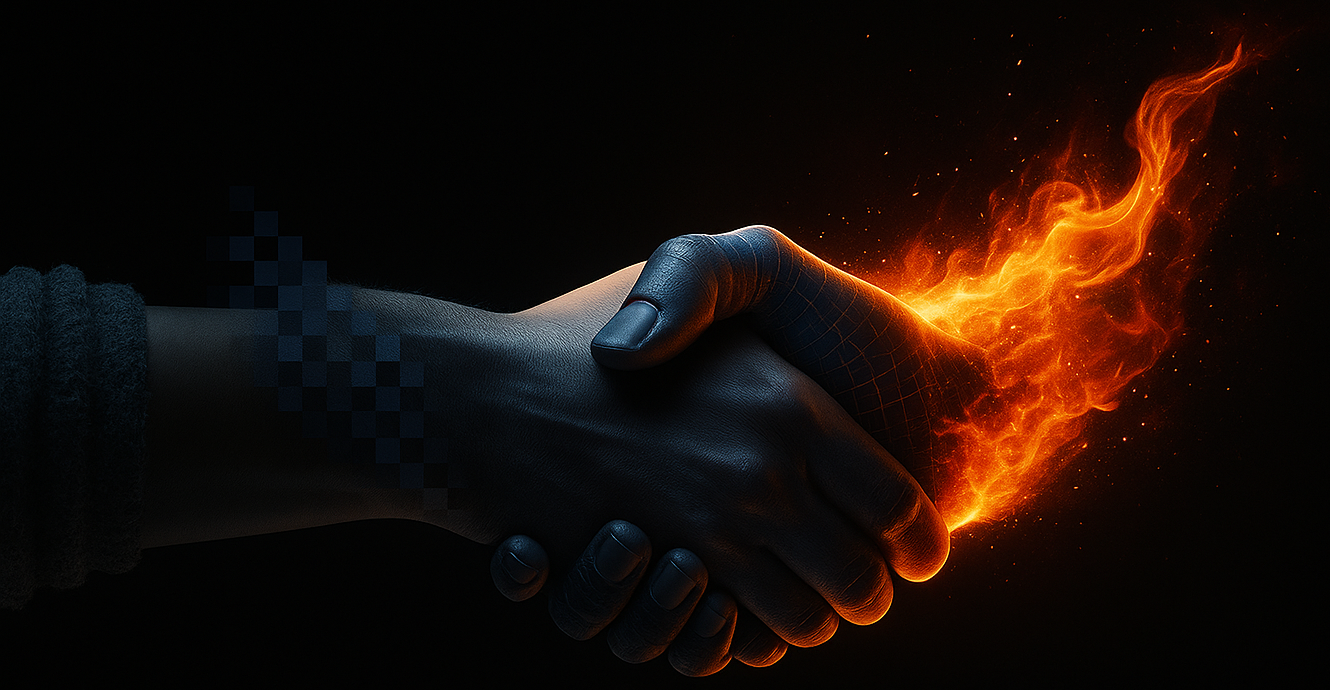 Helping hand with fire - Content optimization
